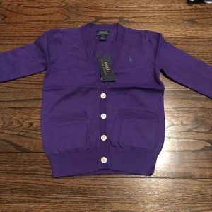 Purple girls cardigan